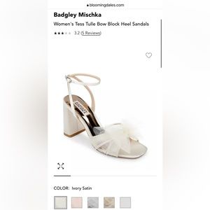 Badgley Mischa Tess Ivory Size 8